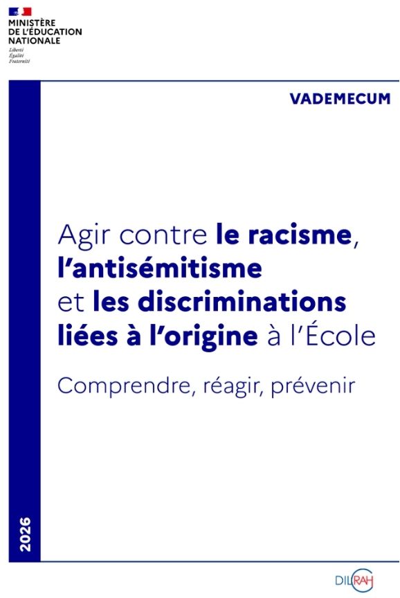 Ce guide vise à outiller les acteurs de l’école pour lutter contre le racisme, l’antisémitisme et les discriminations liées à l’origine. Il permet de comprendre, d’analyser, de répondre et de prévenir les actes racistes et antisémites, antimusulmans et xénophobes à l'école.