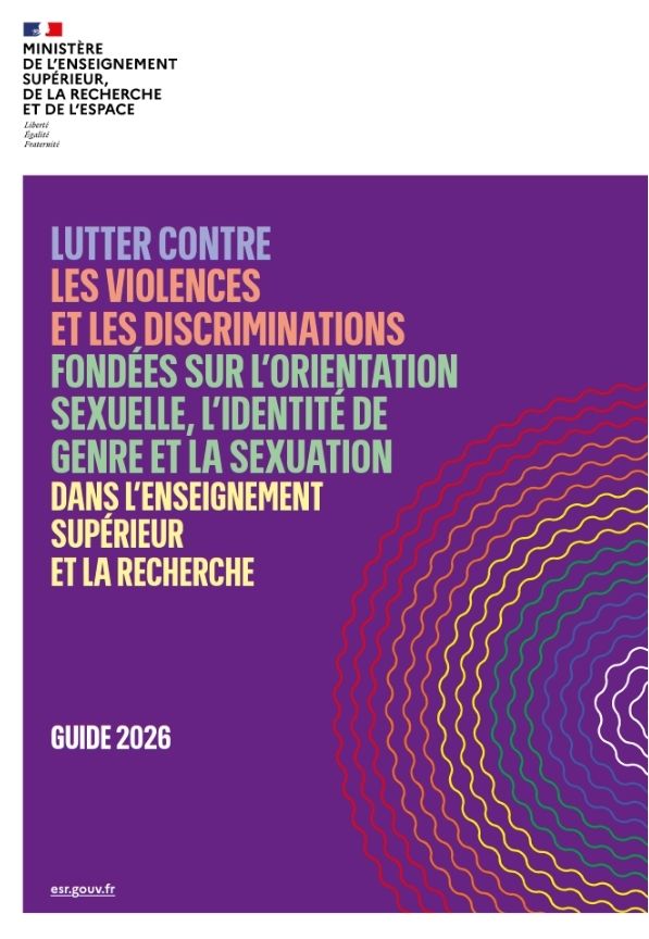 Ce guide vise à outiller les personnes pour lutter contre les violences et les discriminations fondées sur l’orientation sexuelle, l’identité de genre et la sexuation dans l’enseignement supérieur et la recherche.