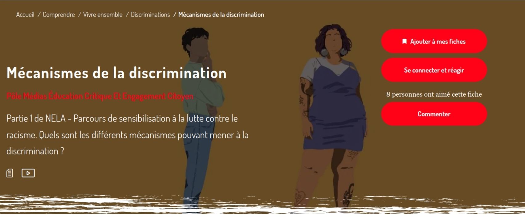 Cette fiche pédagogique explique les mécanismes sociaux et cognitifs pouvant conduire à la discrimination (catégorisation, stéréotypes, préjugés, essentialisation, stigmatisation) afin d’aider les jeunes à les identifier et à les déconstruire.
