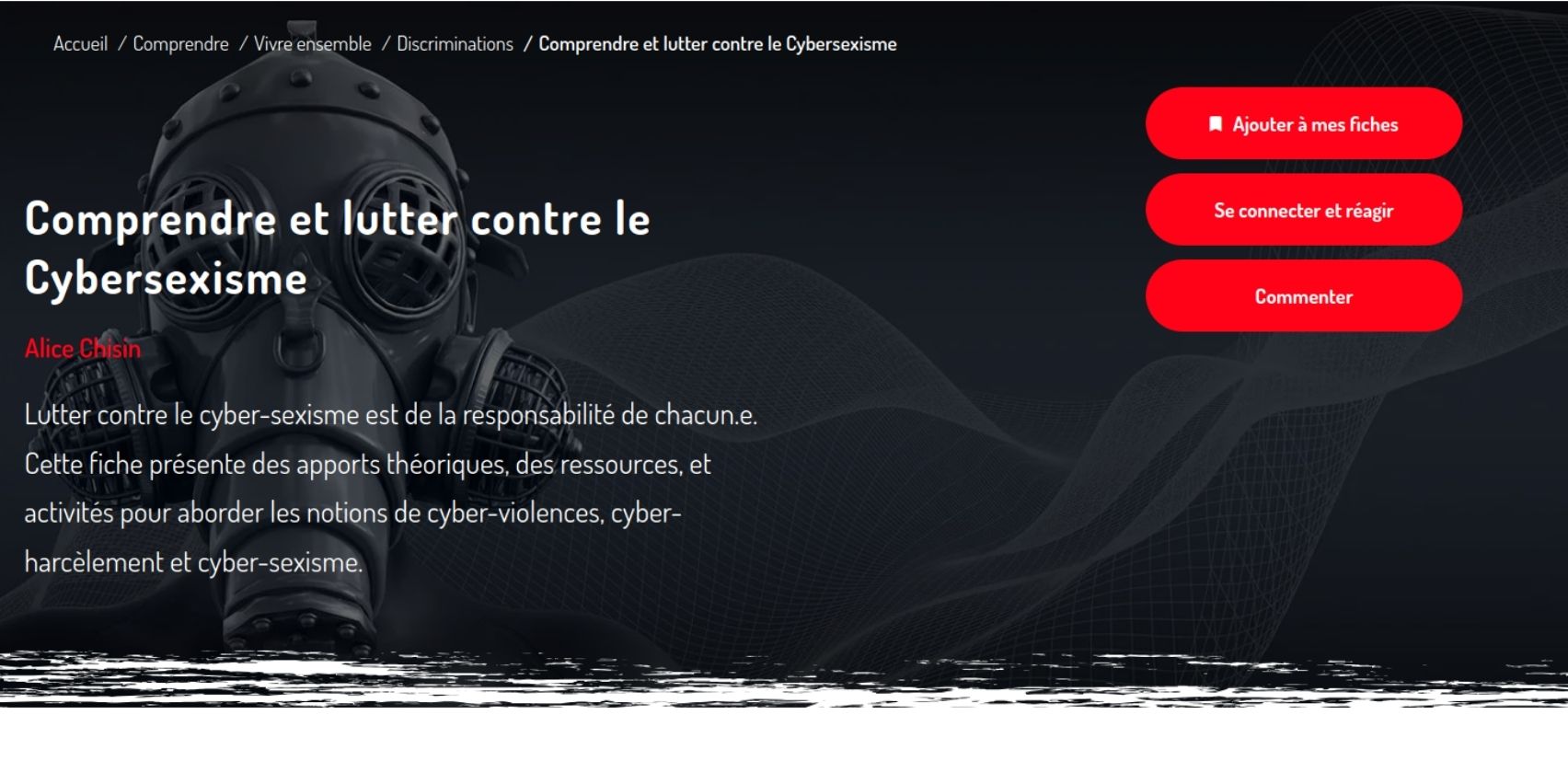 Cette fiche pédagogique définit le cybersexisme comme une forme de violences sexistes et sexuelles exercée en ligne, décrit ses manifestations et ses effets, puis propose des repères et des pistes d’action pour le prévenir et y réagir avec les jeunes.