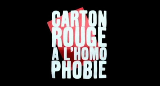 carton rouge homophobie 